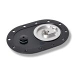 12 Bolt, 4 x 6 Oval Flush Cap Plate w/ Vent Check Valve