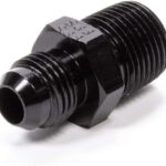 '-6 AN x 3/8" NPT Straight Adapter - Black