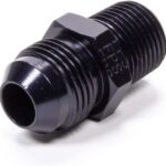 '-8 AN x 3/8" NPT Straight Adapter - Black