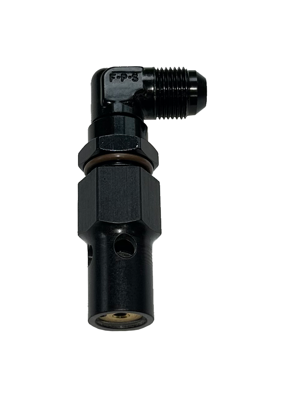 Vent Ck Valve 90-Web '-10 AN 90 Degree Rollover Vent Check Valve - Image 1